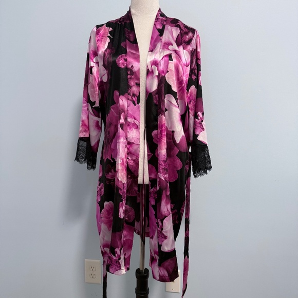 Linea Donatella Women's Erina Floral Print Robe Size M - Picture 1 of 10